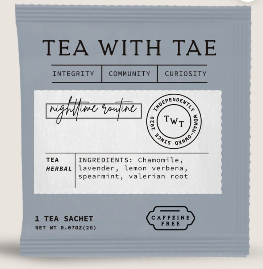 Nighttime Routine Tea with Tae blend from the THOROUGHBRED luxury gift box by Gift Horse

